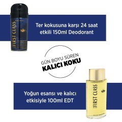 First Class EDT Parfüm 100 Ml + Deodorant 150 Ml