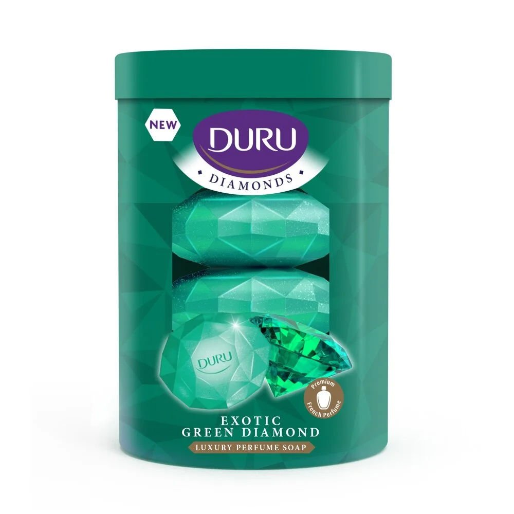Duru Diamonds Serisi Green 4x90 gr Yeşil Sabun