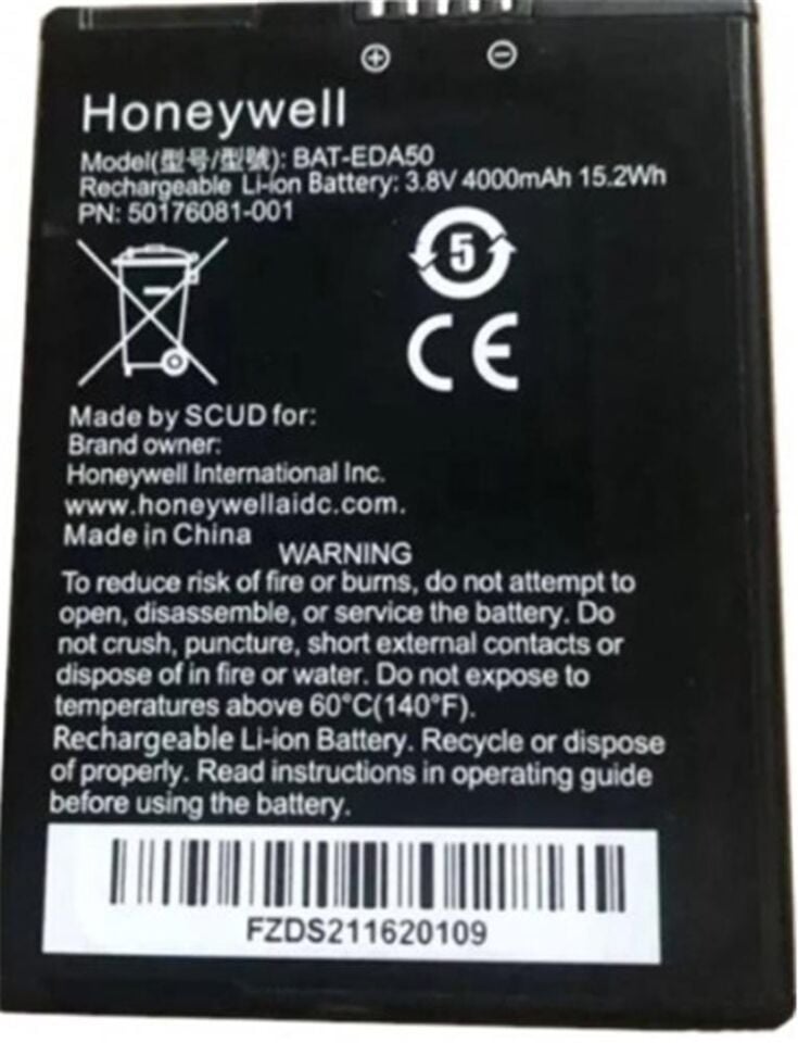 Honeywell 50176081-001 Eda50 Orjinal Batarya