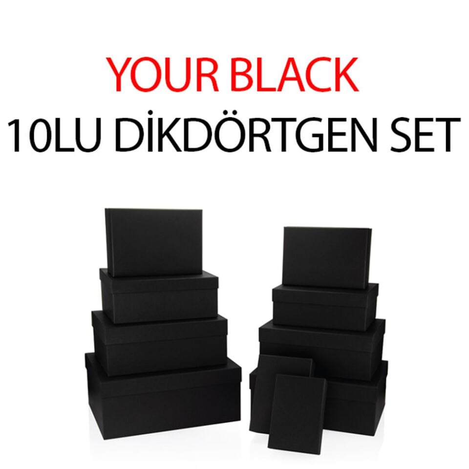 Gıpta Hediye Kutusu Your Black Dikdörtgen 10 Lu 4-Bx08940-2161