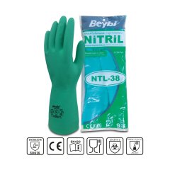 Nitril Ntl-38 Yeşil 10 beden Iş Eldiveni