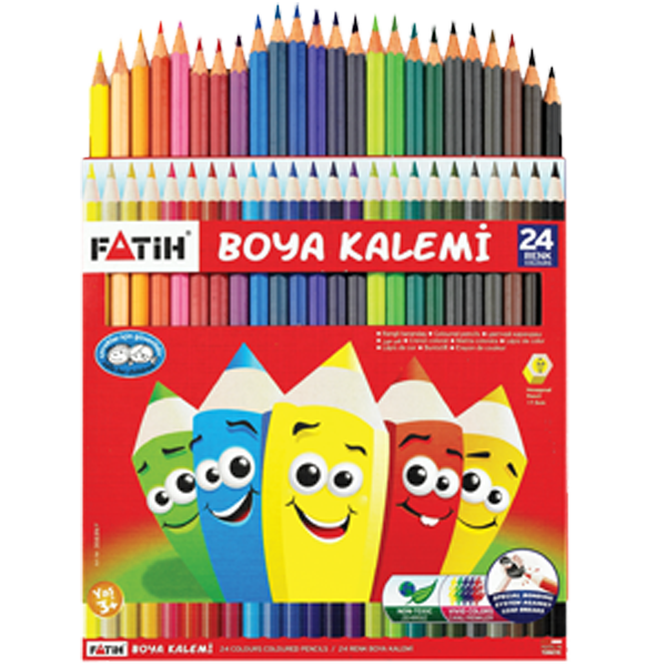 Fatih Kuru Boya Karton Kutu Tam Boy 24 LÜ 33225
