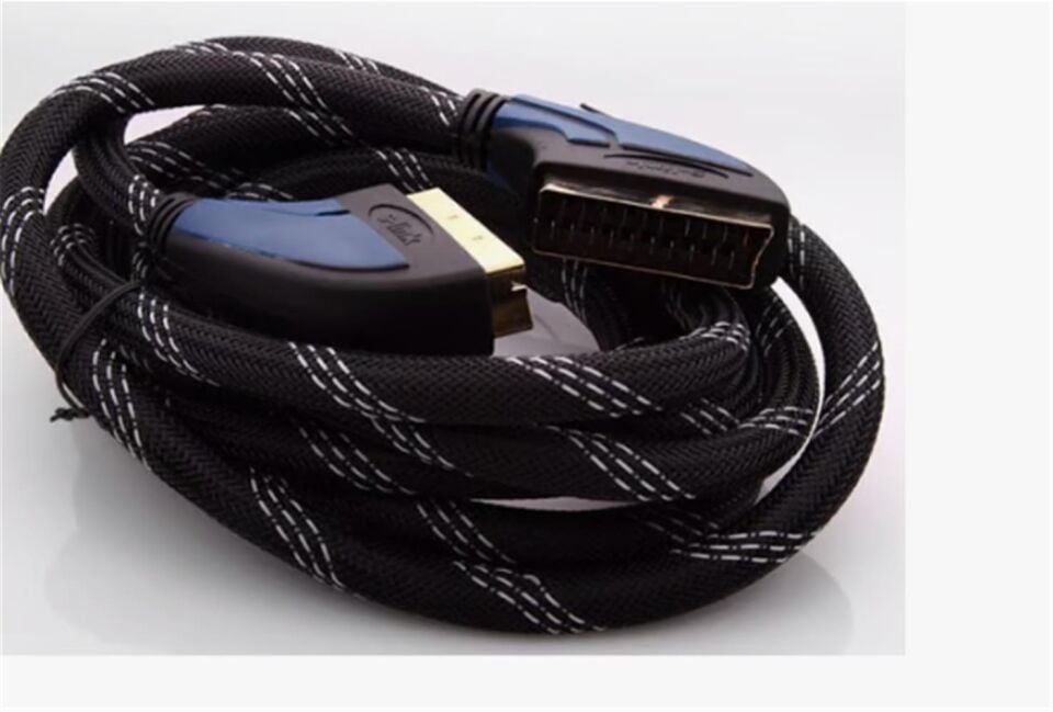 S-LİNK SLX-936 SCART TO SCART 3MT GOLD KILIFLI KABLO