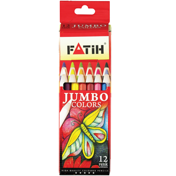 Fatih Kuru Boya Karton Kutu Jumbo Tam Boy 12 Lİ 33412