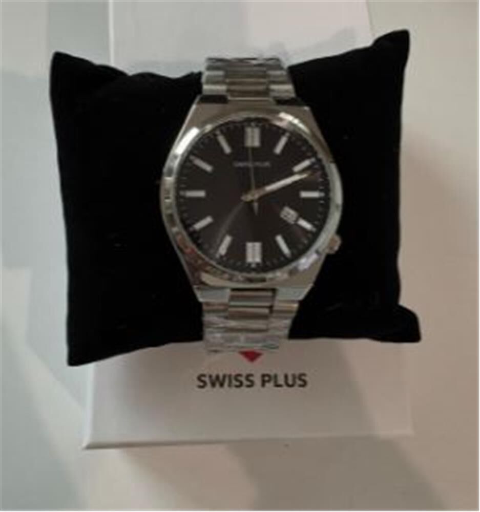 Swiss Plus Man Watch Basic Seri Model-1 ST3533AGS Black-Silver