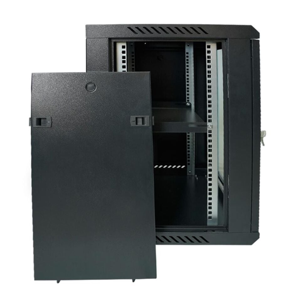 Racksan MT-6616S 16U Duvar Tipi Kabinet (640-600-600) Raf+Fan+Priz