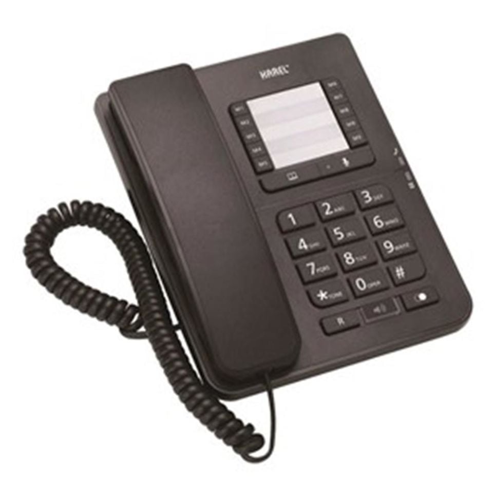 Karel TM142 Siyah Masa Telefonu