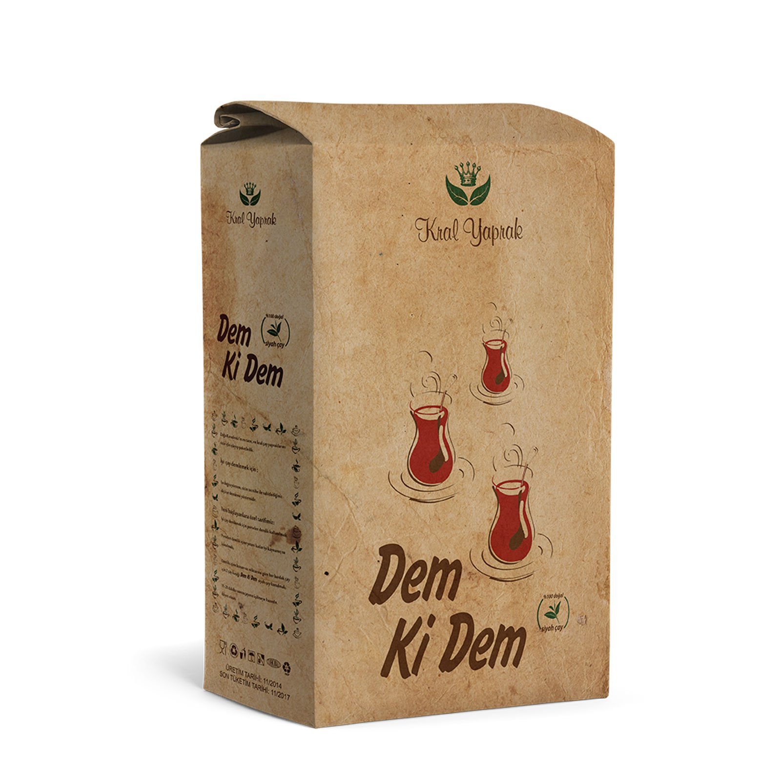 Kral Yaprak Dem Ki Dem Dökme Siyah Çay 3000 Gr