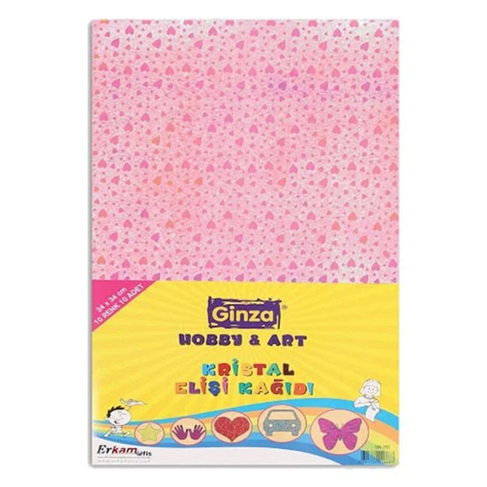 Ginza Elişi Kağıdı Desenli Kristal 24x34 10 Renk GN-282