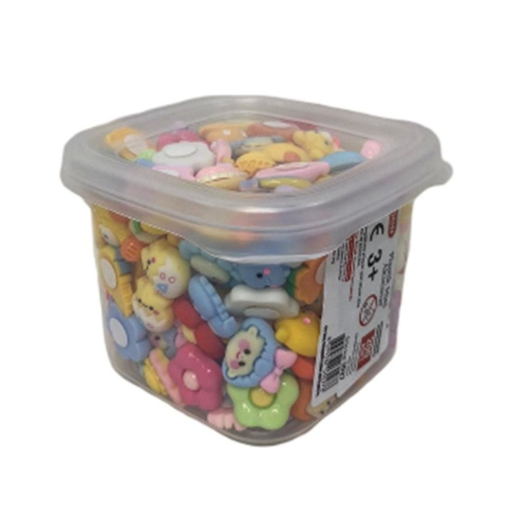 Misyon Sticker 3-D ( Plastik Mini Aksesuar) Yapışkanlı 200 Lü Msy-6897