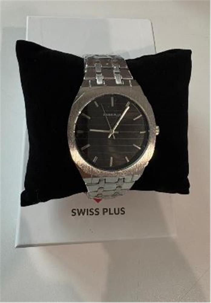 Swiss Plus Man Watch Basic Seri Model-6 ST2302AGP Black-Silver
