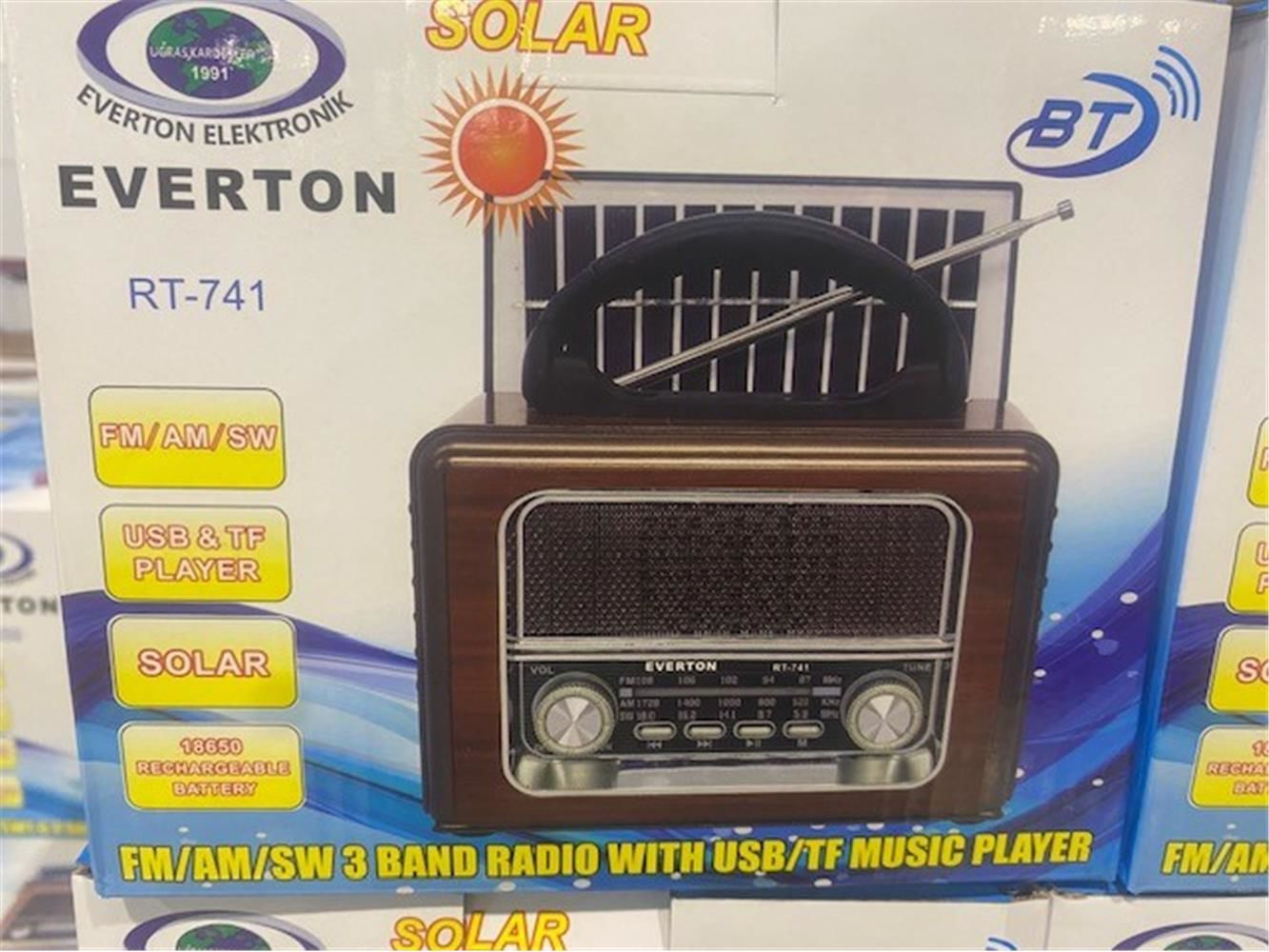 Everton Rt-741 -Fm-Am-Sw-Usb-Tf Card-Aux Nostaljik Radyo