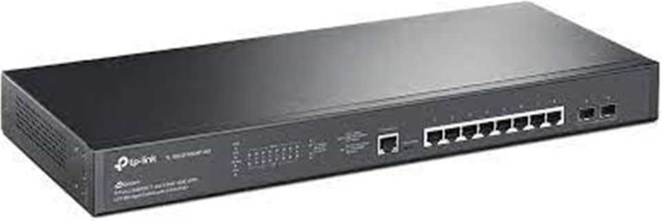 TP-Link TL-SG3210XHP-M2 8 Port 10-100-1000 Mbps Gigabit Switch 240W 8 Port POE 2 SFP+