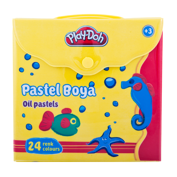 Play-Doh Pastel Boya Çantalı 24 Renk PLAY-PA007