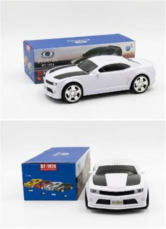 EVERTON RT-1974  Beyaz Arabalı  Bluetooth Fm-Usb-Tf-Aux Şarjlı Nostaljik Radyo