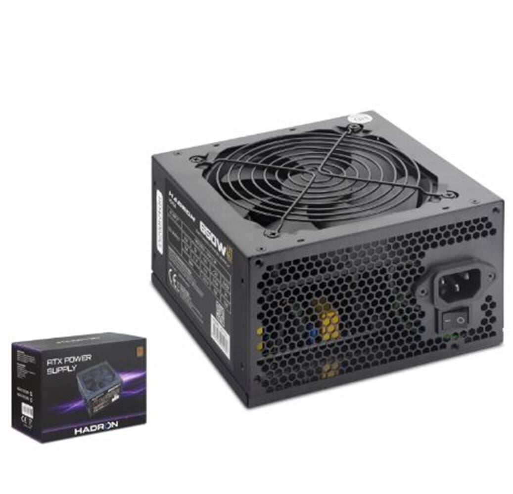 HADRON HD424 PC Power Supply Güç Kaynağı 650W 12 cm Fan ATX 80 Plus Siyah