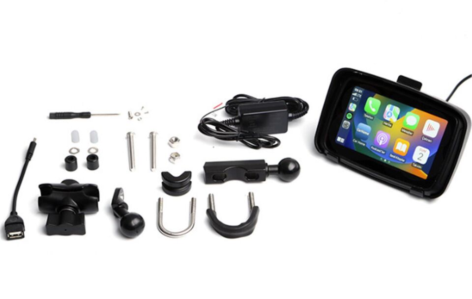 DARK DK-VA-M100 Moto Smart Navigasyon CarPlay-Android Auto-AirPlay 5'' Motosiklet Ekranı