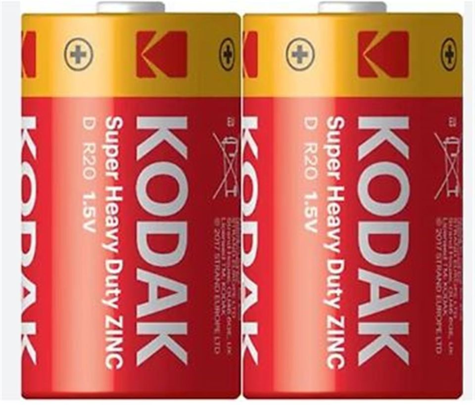 Kodak R20 Kalın D Boy Çinko Pil 2li Paket