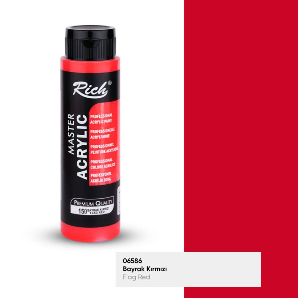 Rich Akrilik Boya Master 500 CC Bayrak Kırmızı 150