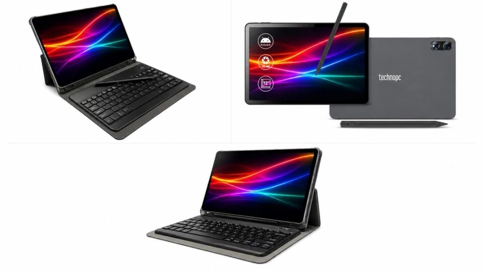 Technopc Signtech 12NS 11.97'' IPS FHD 8Core 2GHz 8-256GB 5-13MP Deri Kılıf Aktif Kalem+Klavye Tablet