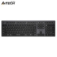 A4 Tech Fstyler FBX50C Gri Bluetooth+2.4G Nano Fn Şarjlı Multimedya Klavye