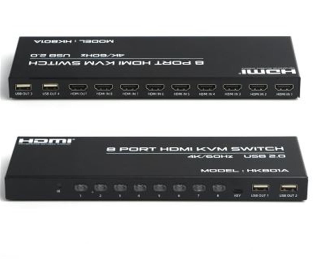 Dark '' DK-AC-KVMHD8X1''   8 port 4K 60Hz HDMI KVM Switch