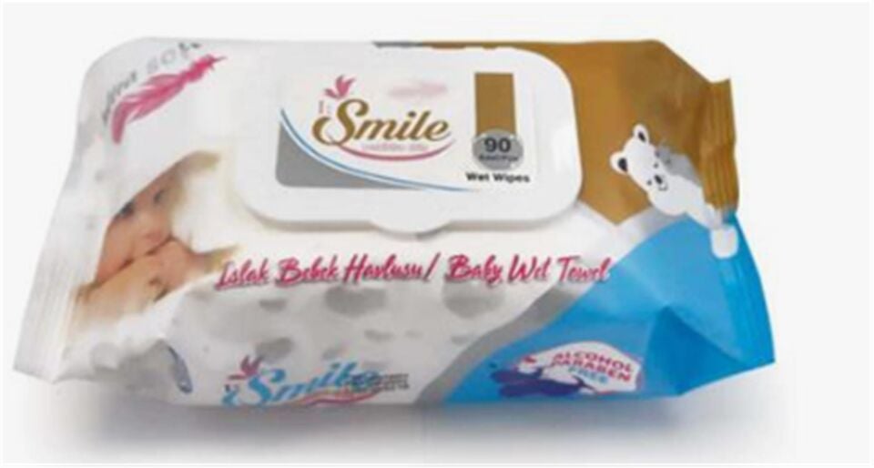 Smile 90LI Islak Mendil (Alcohol&Paraben Free) (Islak Bebek Havlusu)