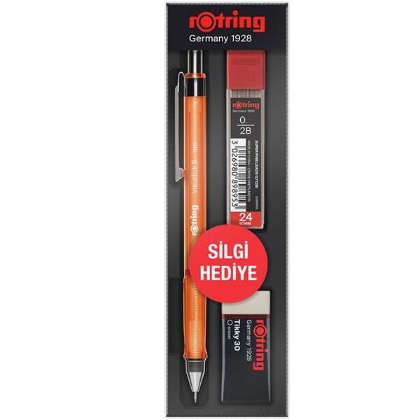 Rotring Okul Seti Visuclick+Min Silgi 0.5 MM Turuncu RO-VK05-TURUNCU