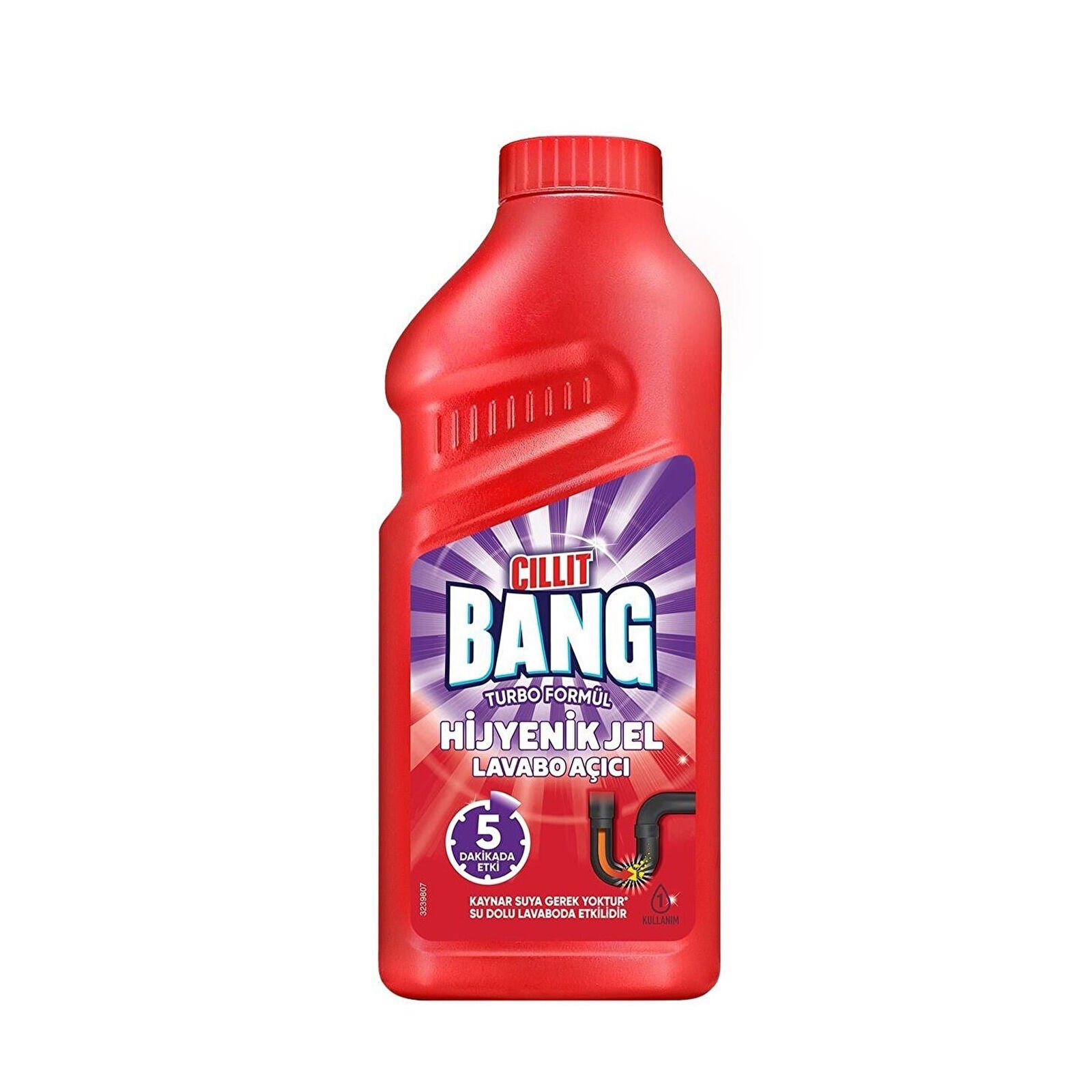 Cillit Bang Turbo Hijyenik Jel Lavabo Açıcı 500 Ml