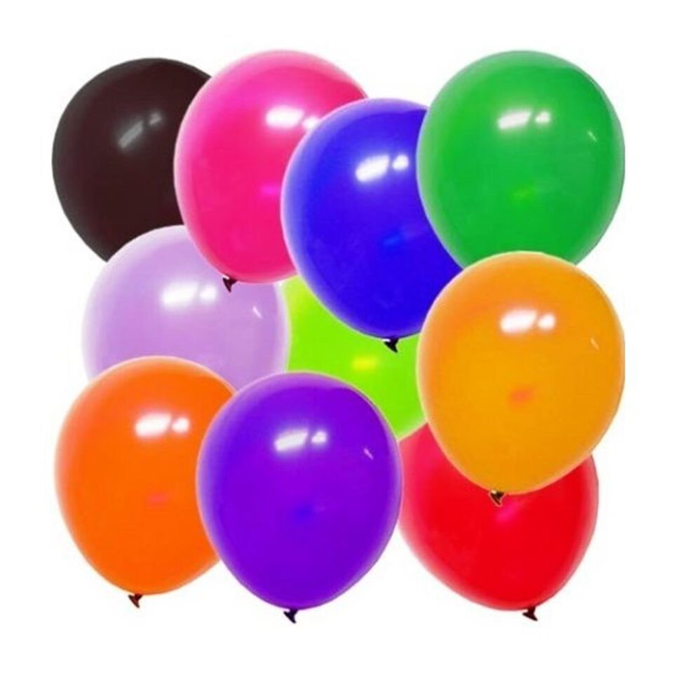 Balonevi Balon 12'' Karışık Baskısız Pastel Renk 100 Lü
