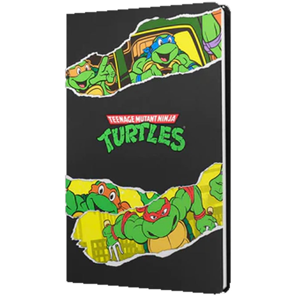 Mabbels Sert Kapak Butik Defter Ninja Turtles Siyah 80 YP 15x21 DFT-388234