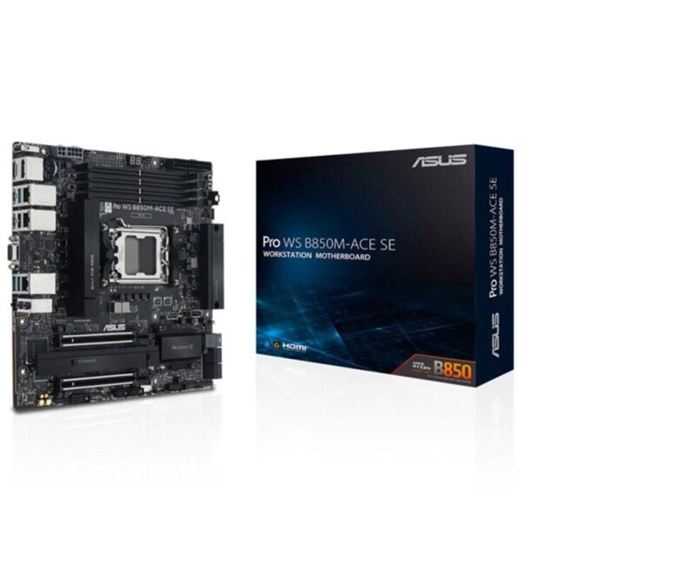 Asus Pro WS B850M-ACE SE AMD AM5 DDR5 Micro ATX Anakart