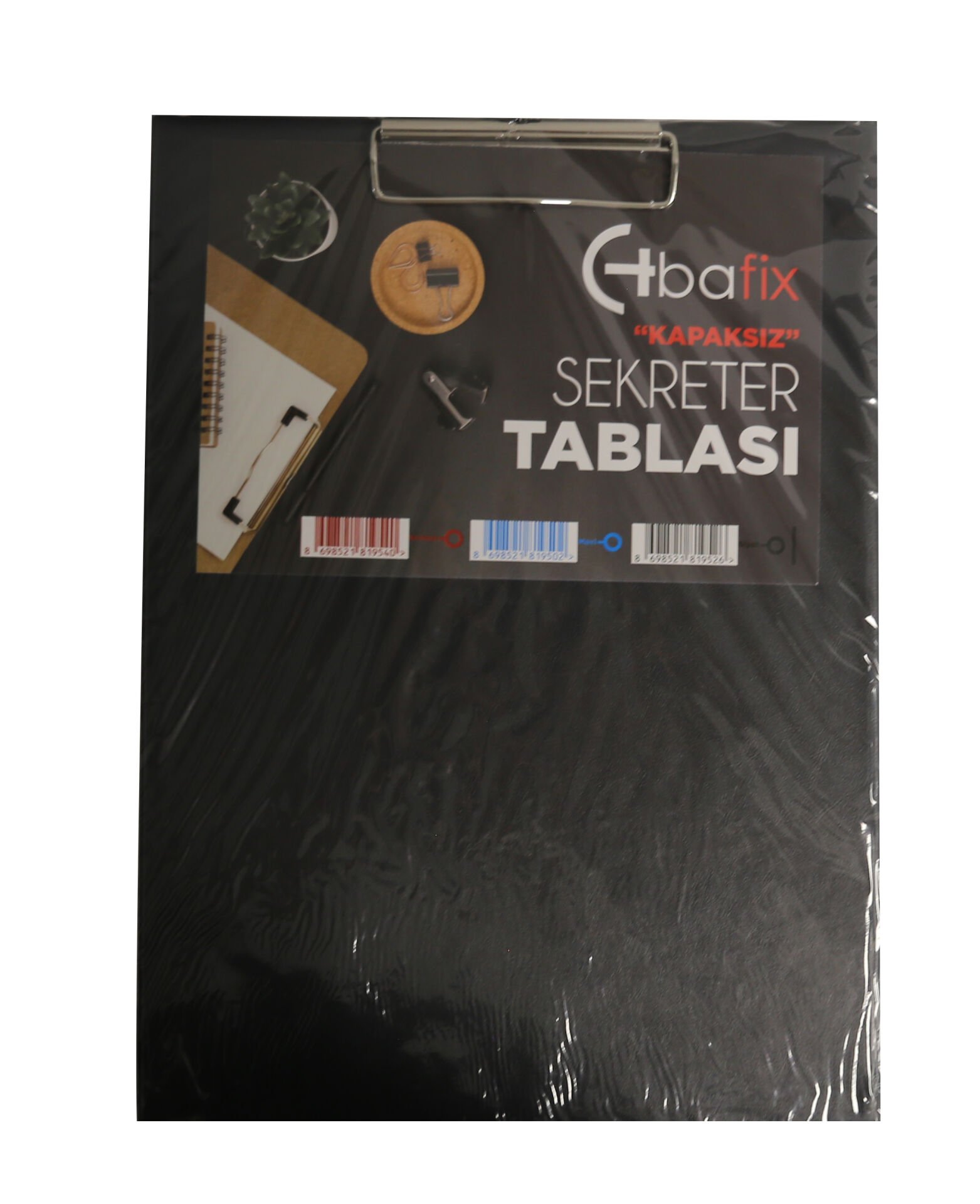 Bafix Kapaksız Sekreterlik Plastik A4 Siyah