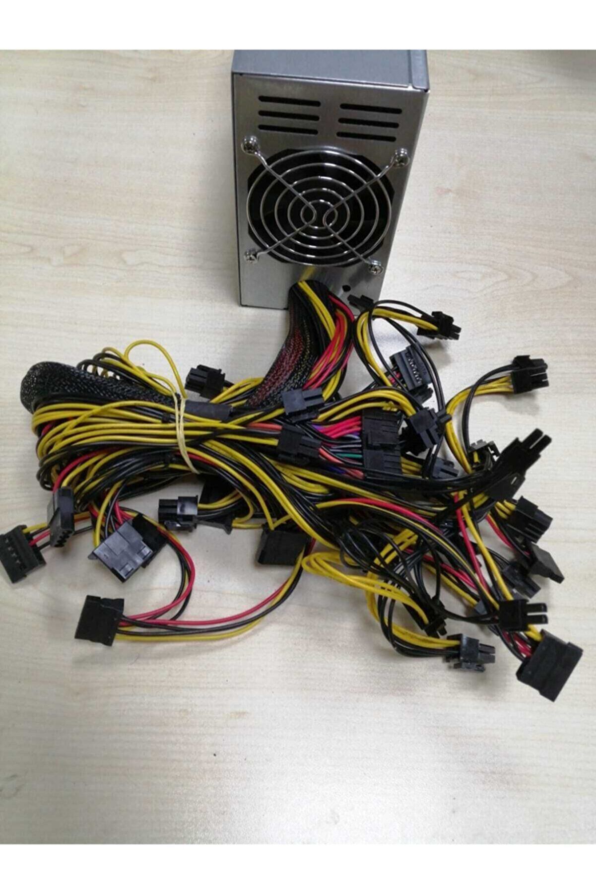 Hiport Maxpower 2000W 1x 20+4pin, 3x Ide, 6x Sata, 16X 6+2p Mining Powersuply Kutulu