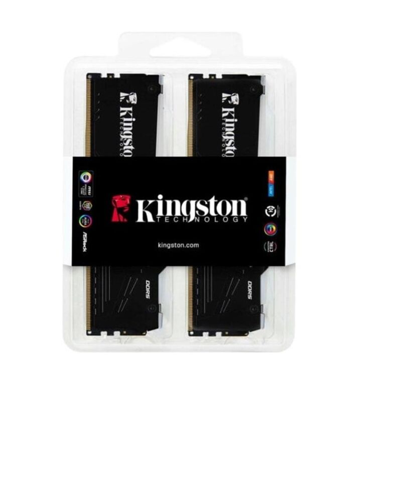 Kingston RGB 64G 2x32 6400 D5 KF564C32BBEAK2-64TR(Kit of 2) Beast Black EXPO CL32- Pc Ram