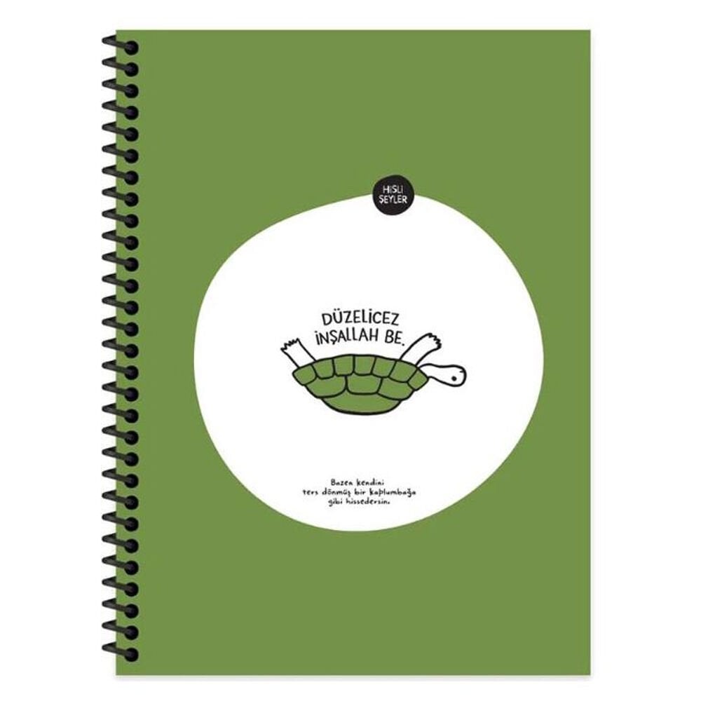 Hisli Şeyler Spiralli Kap Düzelicez 18,5x25 80 YP Çiz. 500633-99
