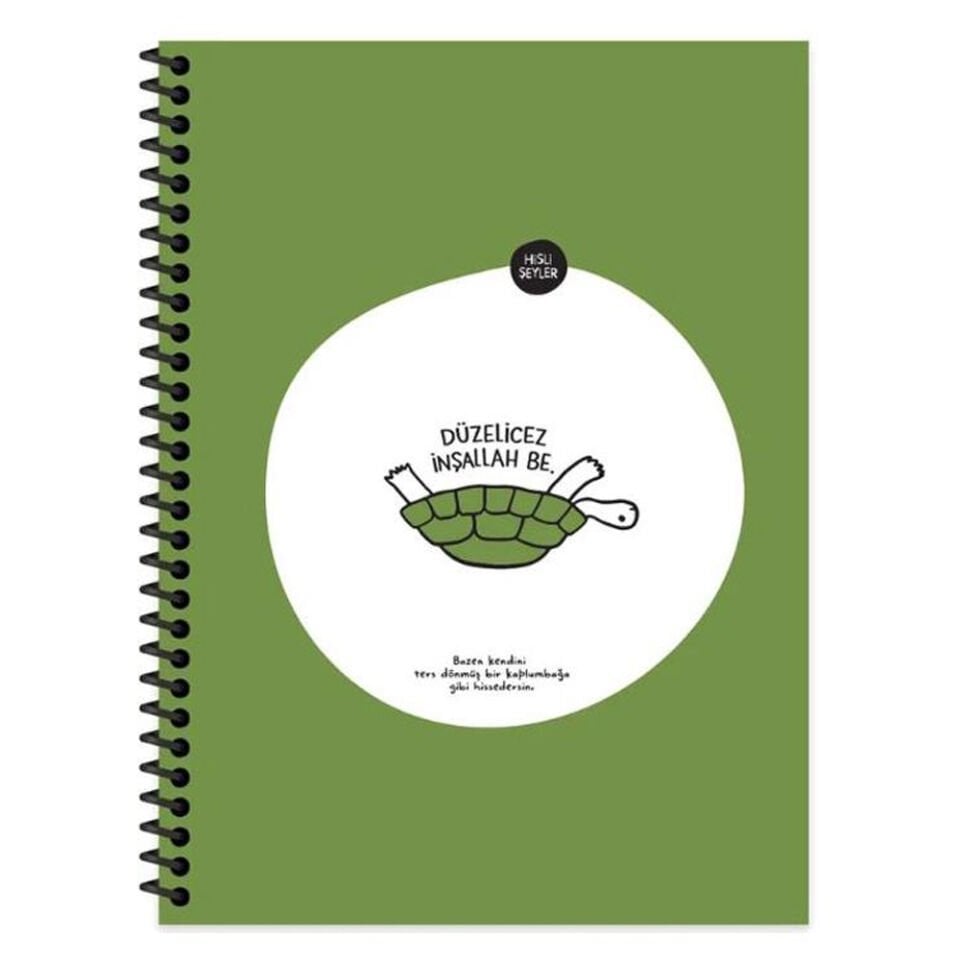 Hisli Şeyler Spiralli Kap Düzelicez 18,5x25 80 YP Çiz. 500633-99