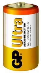 GP LR20 Büyük Boy Ultra Alkalin Pil 2'li Paket GP13AU-U2 D Boy