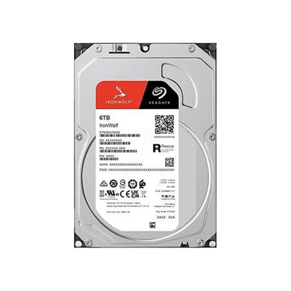 Seagate 6TB Ironwolf 256MB 5400rpm 3.5'' SATA 3.0 NAS ST6000VN006 Harddisk