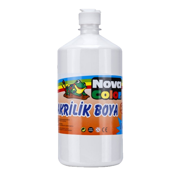Nova Color Akrilik Boya 1 KG Beyaz NC-225