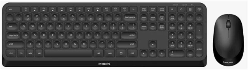 Philips SPT6307B-38 Kablosuz Klavye Mouse Seti Siyah 3000 Series 2.4Ghz Silent Desing