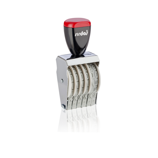 Sırdaş Numaratör Elle Çevirmeli 6 Hane 9 MM 1596