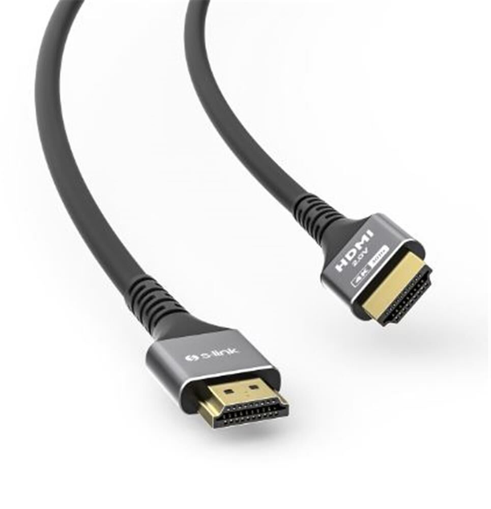 S-link SW-SGG039 HDMI TO HDMI 15m 19+1 Metal v2.0 4K (4096-2160) 30Hz Hdmi Kablo
