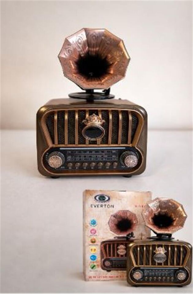 Everton RT-605 Şarjlı,  Nostaljik Radyo( Bluetooth-USB-SD-FM)