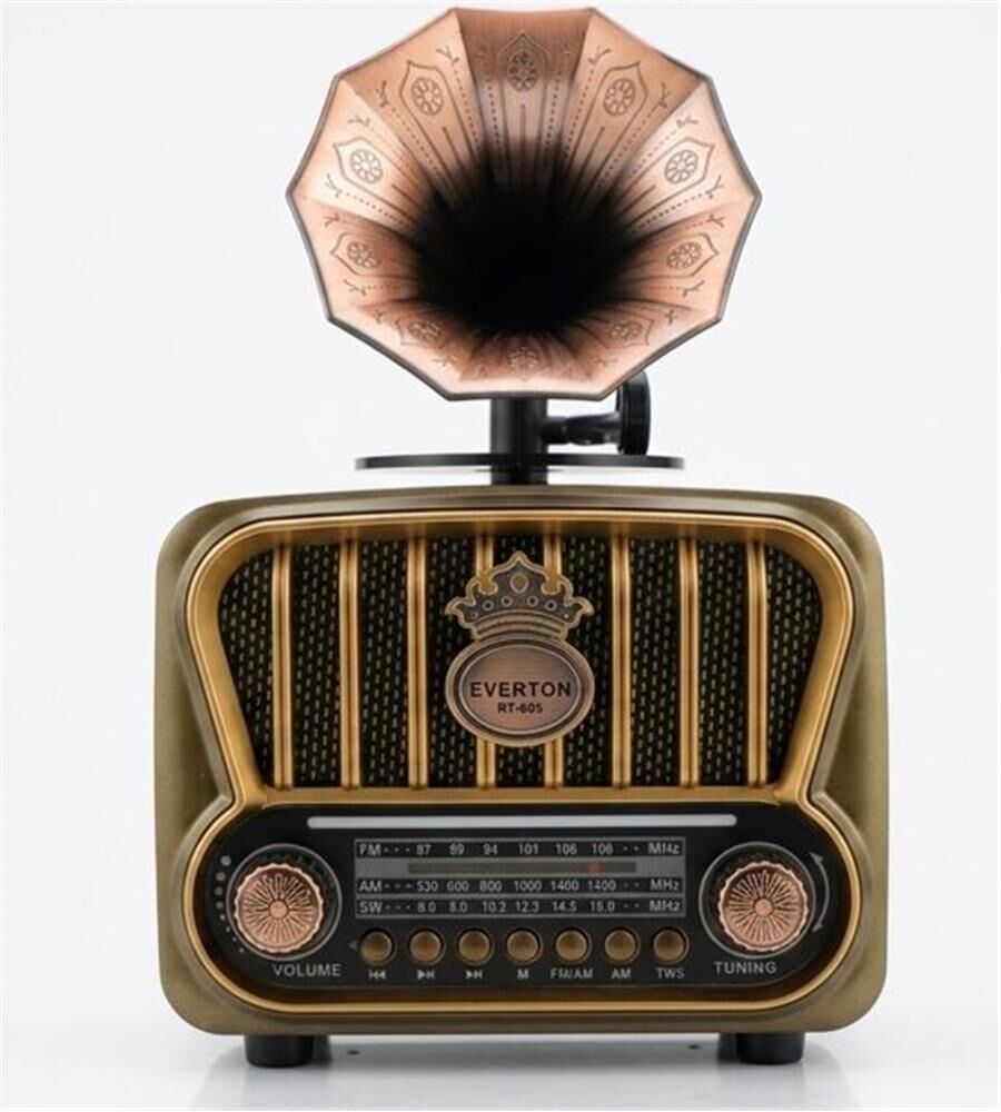 Everton RT-605 Şarjlı,  Nostaljik Radyo( Bluetooth-USB-SD-FM)