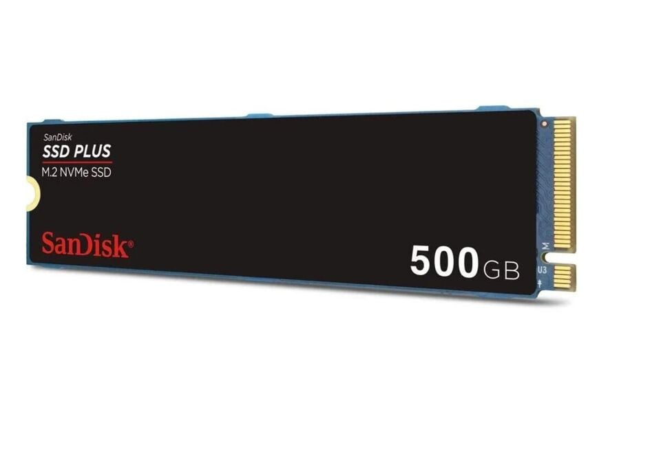 SanDisk 500GB SSD PLUS 2400MB-1500MB-s M.2 PCIe Gen 3.0 NVMe SSD SDSSDA3N-500G-G26