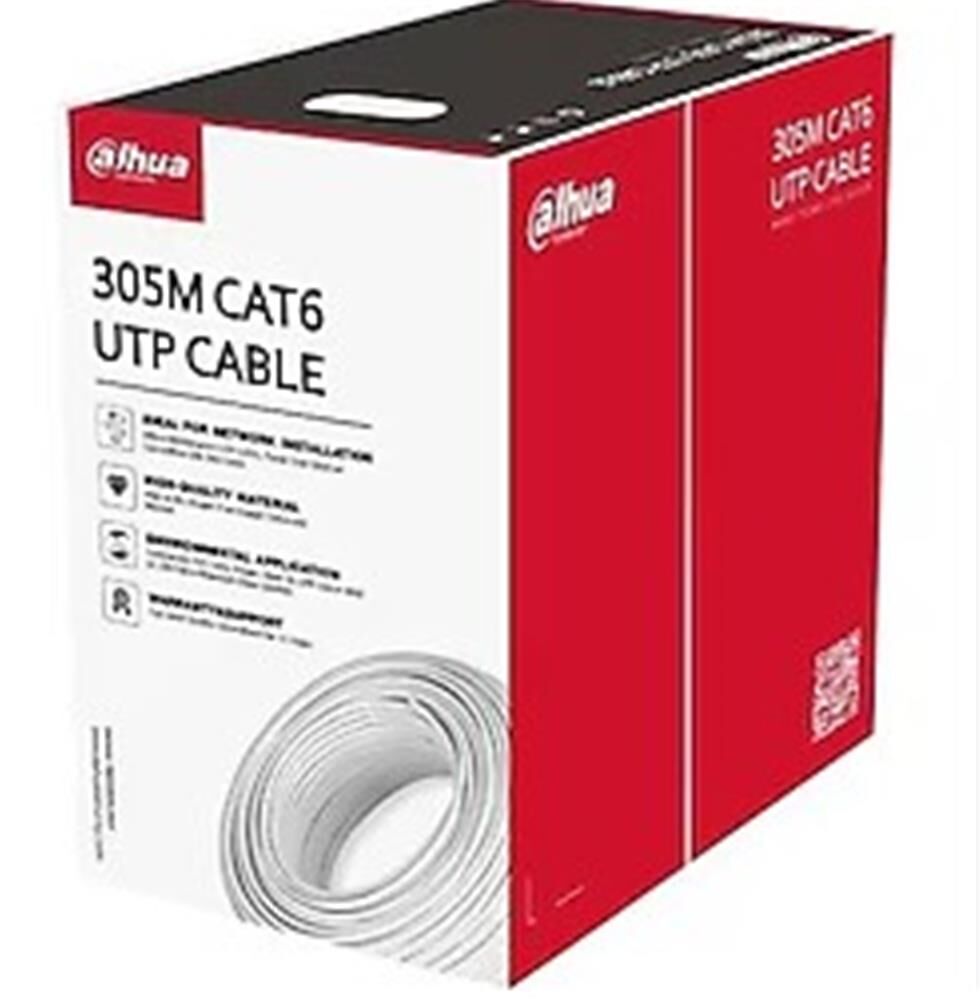 Dahua PFM920I  Saf Full Bakır Cat6 Kablo Beyaz 305 Metre İç Ortam