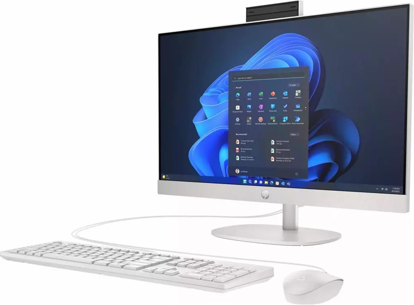 hp ProOne 245 G10 8T2W6ES Ryzen 5-7520U 16GB 512GB SSD 23.8'' Beyaz FreeDos All in One Bilgisayar