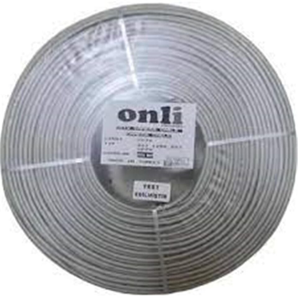 Onli  4+1 1x0,50 mini Coax 2x0,22mm 2x0,50m 500 mt CCA Kamera Kablosu