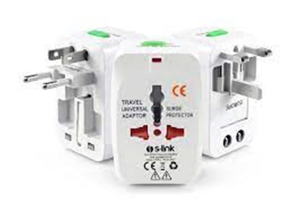 S-link SLX-WTA03 Beyaz Universal Seyahat Adaptoru